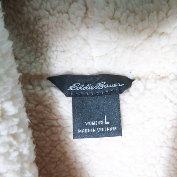 Eddie Bauer Car Coat White Jacket Women's Size L NWT - Picture 8 of 9